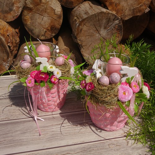 2er set tischdeko ostern - 2er,