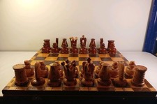 Vintage Schachspiel aus Holz