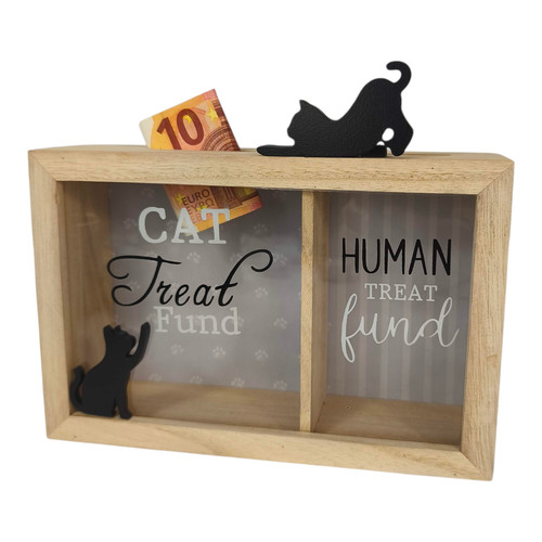 Spardose katze mensch - spardose,
