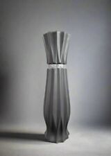 Große graue Keramik Standvase