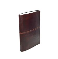 A-Minus-Ware! Indien Klassik - Gäste- Notiz- Skizzen- Lederbuch Vintage Handmade