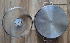 Topf Glasdeckel + Henkel FISSLER Durchmesser ca. 22 cm Höhe ca. 16 cm Stainless