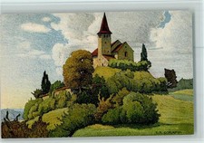 13056849 - 7701 Buesingen Alte Kirche - Orig. Lith. Ernst Schlatter - Verlag