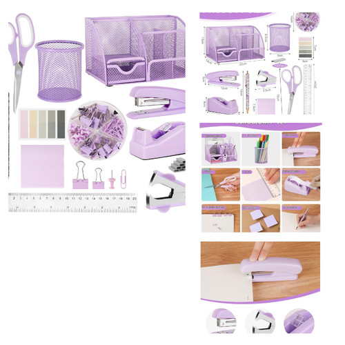 Schreibtisch zubehör set mit - schreibtisch,