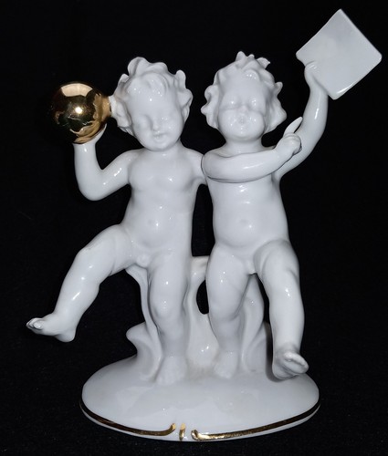 Alte porzellan figur - figur, nackte