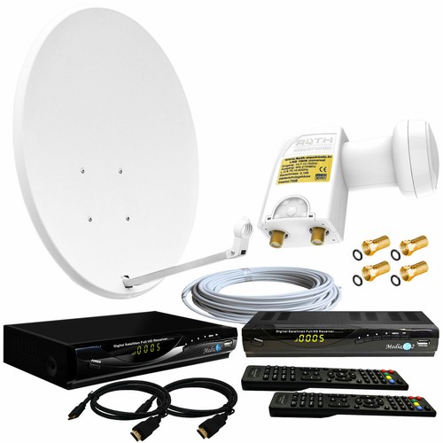 Sat anlage 80cm - 2-tv,
