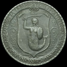 WARSCHAU / POLEN: Medaille 1915, Wysocki. ERÖFFNUNG DER UNIVERSITÄT ⇒ WARSZAWA.