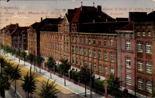 Postcard chemnitz saxony - chemnitz, in