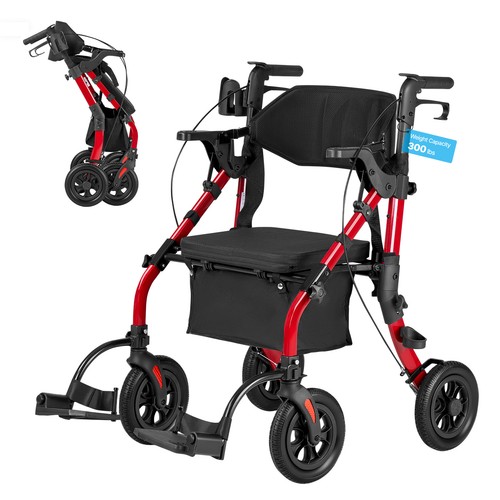 Vevor rollator gehwagen - vevor, 2-in-1