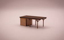 Carport Klassisch mit Schuppen