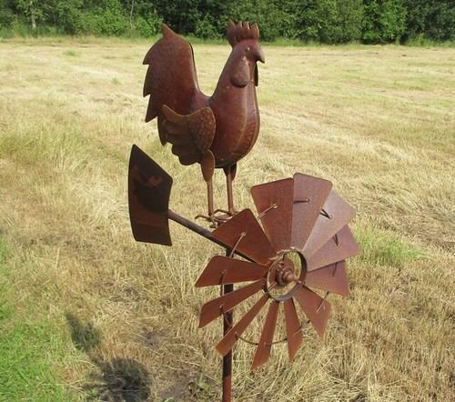 Windrad wetterfahne hahn - wetterfahne,