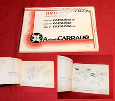 Antonio Carraro Traktor Serie 42, 43, 44 carrarina Ersatzteilliste Catalogo