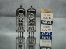 MATCHED PAIR ECC40 TUBE NOS