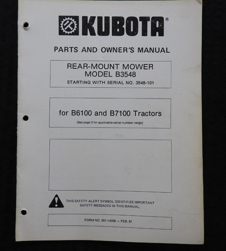 Kubota b6100 b7100 traktor - b6100,