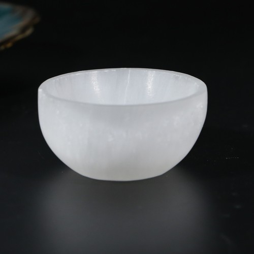 Selenite bowl - selenite,