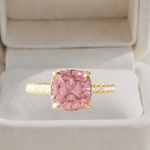 14k gelbgold ct cushion - 3,85,