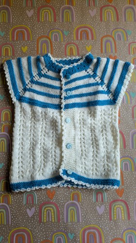 Weste strickjacke baby wolle - strickjacke,