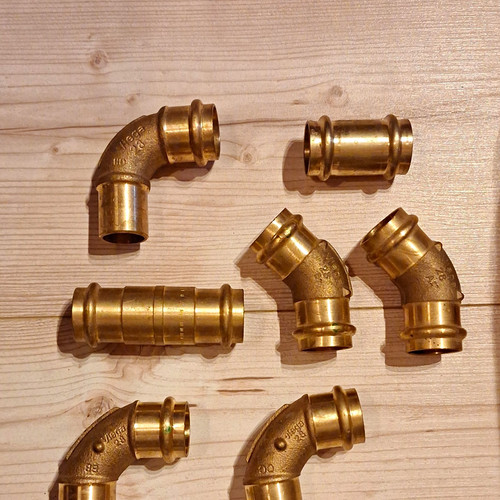 Viega pressfitting set - set, messing