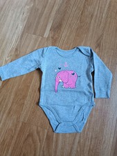 Langarm Body Gr 62 68 Elefant 