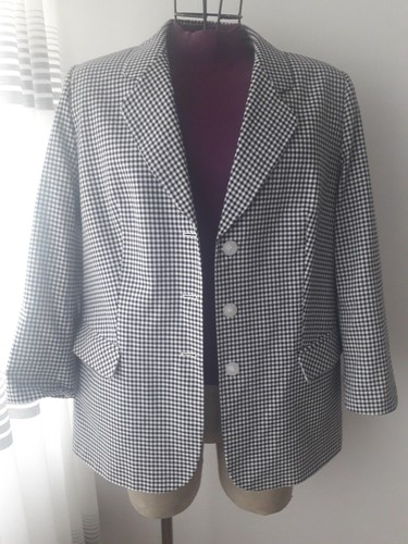 Karierten damenblazer 50 - damenblazer, gr