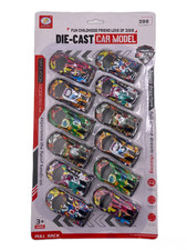 12er Set Metall Spielzeugautos – Bunte Die-Cast Pull Back Mini Autos