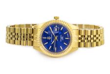 CAVADINI Herrenuhr Leonardo CV-330JN Datum Lupe Edelstahl Band 5-reihig Pearl XL