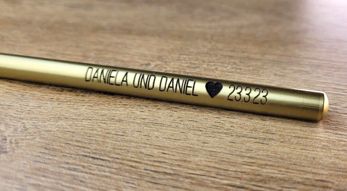 Bleistift geschenk gold - bleistift,