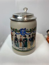 0,5 Liter Krug Augustiner-Bräu  München Oktoberfest Bierkrug Zinndeckel (N.10)