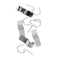 WECK 90552 Klammern für Rundrandgläser aus 100% rostfreiem Federstahl, silber (8