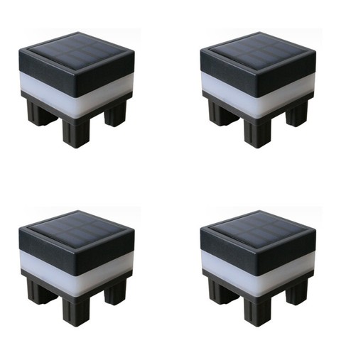 Led solar pfosten - 4x,