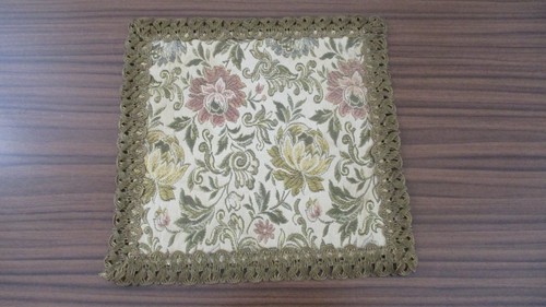 Brokat deckchen vintage gold - brokat,