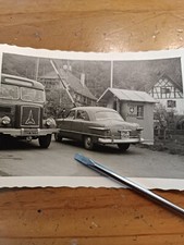 altes Foto Magirus Deutz Stuttgarter Reisebus mit Schweiz Oldtimer PKW Photo FA