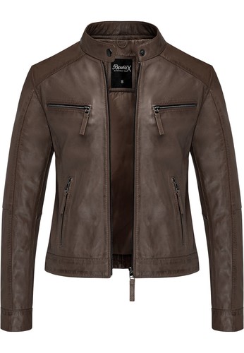 Damen echtleder jacke - echtleder, biker