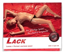 Latex Laken wasserdicht Gummi Rubber Laken Bettlacken 200x230 rot Lack Laken