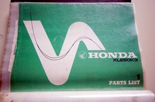 Original Ersatzteilliste Honda XL 250 K3 und Prospekt XL250S Honda Motorrad 70er