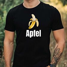 T-Shirt Herren Apfel Banane Witz Motiv Baumwolle Größe XS bis 5XL