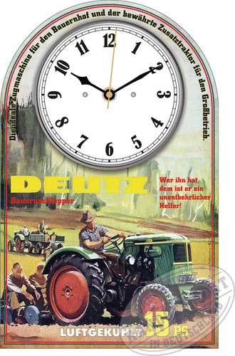 Oldtimer schlepper wanduhr - oldtimer,
