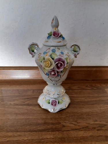 Vase mit deckel jarron - vase, &