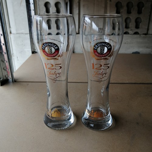 Erdinger 125 jahre bierglas - jahre,