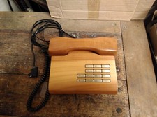 gut erhaltenes, funktionierendes Telefon Massivholz