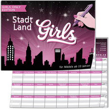 Stadt Land Girl Quiz Spiel