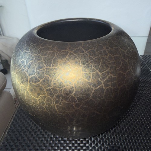 Keramik kugel vase - kugel, schwarz