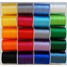 20 Rollen Seidenglanz Nähgarn