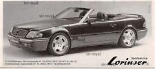 Lorinser - Mercedes Benz - 1991 - Auto Werbung 90s 90er Print Reklame ~19x8cm