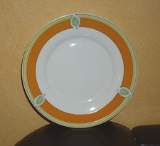 van Well Wellco Design 4 Teller oder Untere, Orange, gelb, grünes Dekor 