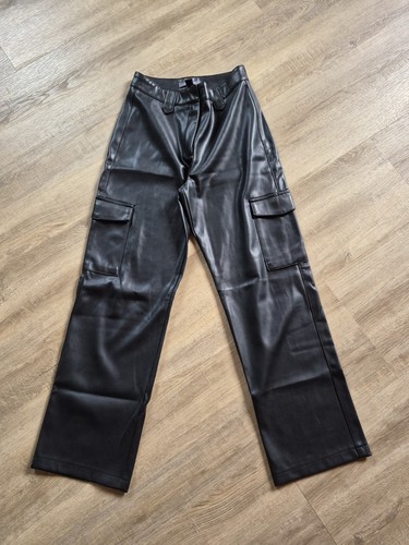 Kunstleder hose schwarz - hose,