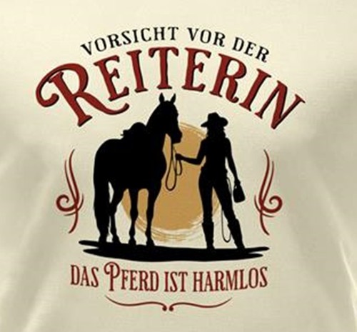 Damen shirt vorsicht vor der - vor,