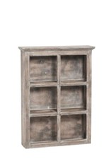 Wandregal  Shabby Chic used Holz 6 Fächer Tassenregal 52x14xH70 cm