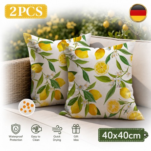 Kissenbezug leinen set 40x40 - kissenbezug,