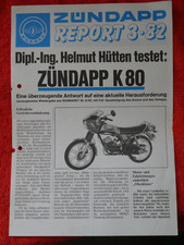   ZÜNDAPP K 80 Prospekt  1982